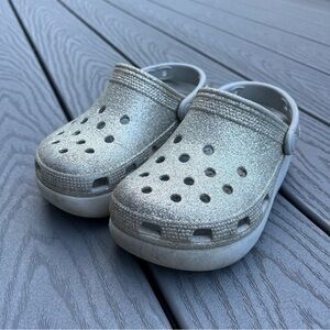 Crocs platform silver crocs clogs size 13 C13